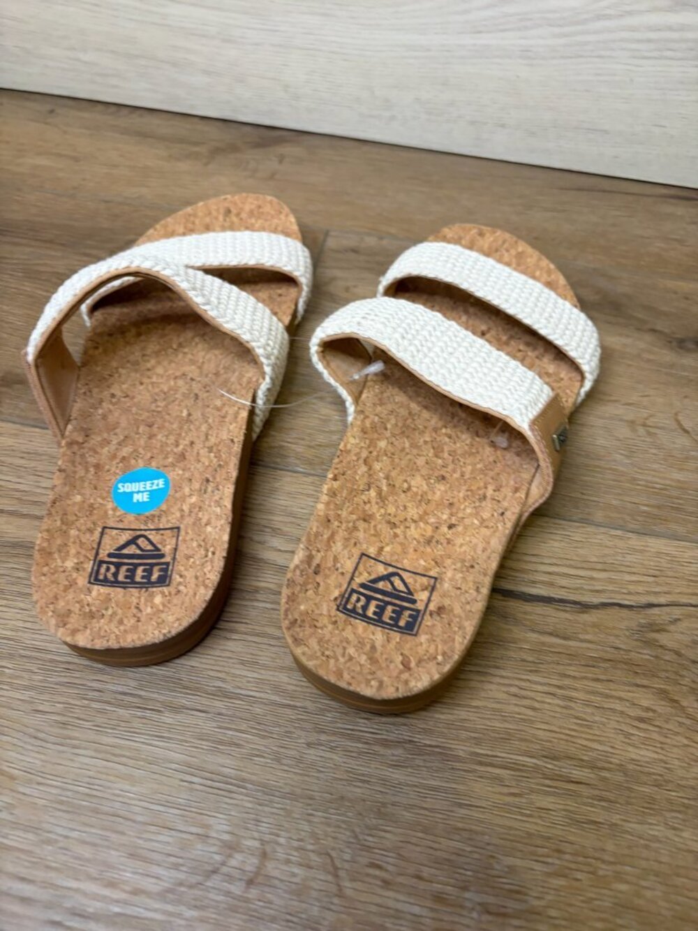 Reef Women Cushion Vista Double Strap Slide Sandals Natural Crochet 8 - Picture 5 of 5